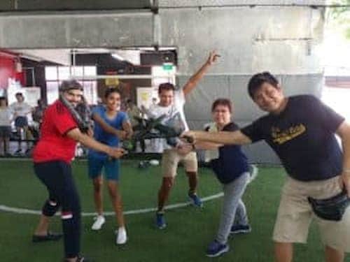 Ninja Tag-Team Building Activities Singapore (Credit: FunEmpire)