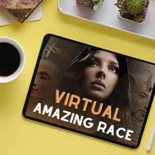 Virtual Amazing Race - Virtual Team Building Activities (Image from The Fun Empire)